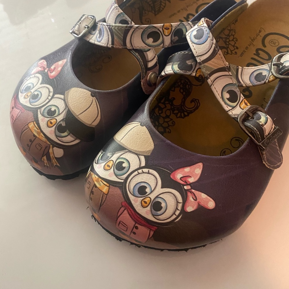 NWOB Calceo-brand Penguin Mule/Sandal/Shoe